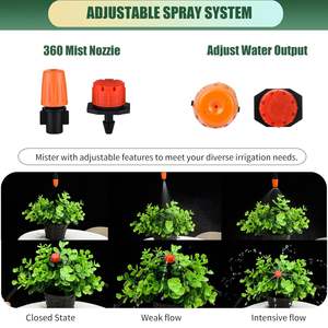 300 Adet Damla Sulama Bağlantı Parçaları Kiti 1/4 inç Boru-Damla Emisörleri Nozullar Tee Konnektörler 4 Yollu Uç Tıkaçları Dirsekler Kaplinler - Product Image 6