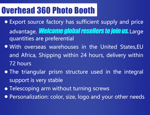 บูธถ่ายรูป360เหนือหัวกล้องเซลฟี่360อัตโนมัติตู้โชว์ภาพถ่าย360ท้องฟ้าสำหรับเช่าเชิงพาณิชย์ - Product Image 3