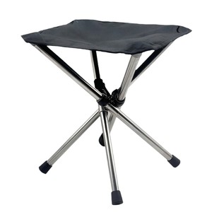 Foldable Aluminum Camping <b>Stool</b> With Carrying Bag Outdoor <b>Portable</b> Chair All Seasons Use - Product Image 1