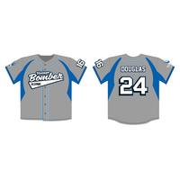 Maillot de Baseball 100% Polyester pour jeu, personnalisé, sublimation, boutons-up, chemise