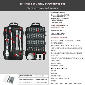 115-in-1 Multi-Functional Hand-Power Source <b>Screwdriver</b> <b>Set</b> for Mobile Phones Computers Watches Repair Disassembly Toolkit - Product Image 4
