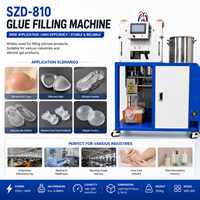 Machine automatique de fabrication de sacs et de remplissage de colle pour la production de bonnets de soutien-gorge en silicone et de coussinets en gel OEM