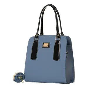 Bolso de Mano Azul para Mujer Fana Cruz M3873, Forro de Cuero Genuino, Cierre de Solapa, Uso Diario - Product Image 1