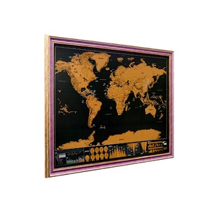 Giá rẻ cá nhân lớn đầu Off Bản Đồ Thế Giới Du Lịch Bản đồ Poster Quà Tặng - Product Image 2