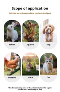 Gaiola de Madeira para Galinhas ao Ar Livre, Grande, para Criação Doméstica, Casa para Galinhas e Coelhos, Vários Tamanhos - Product Image 3