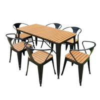 Ensemble de mobilier d'extérieur de haute qualité Ensemble de tables et de chaises de restaurant arabe tropical Meubles pour cafétéria