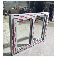 Ventana Corredera de PVC con Vidrio Templado 5+12A+5, Impermeable, Anti-UV, Resistente al Viento, Diseño Moderno para Edificios Comerciales, ISO9001, Eficiencia Energética