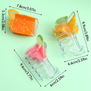 Pinces à cheveux personnalisées style INS, motif hamburger et crème glacée, pinces à cheveux originales en acétate pour filles - Product Image 2