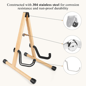 Supporto per chitarra pieghevole supporto in legno per chitarra classica - Product Image 4