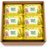 Toallitas Húmedas para Bebé con Logotipo Personalizado OEM, 99.9% Agua Pura, Hipoalergénicas, Sin Alcohol, Suaves, Cuidado Infantil