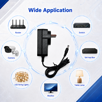 Adaptateur secteur mural AC/DC 6V 1A 6W personnalisable pour AU/UK/EU/US, 100-240V 50/60Hz