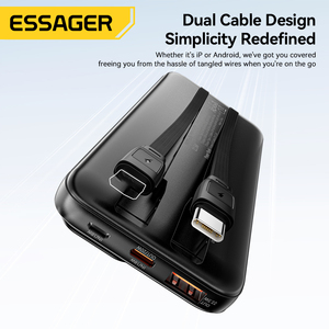 <span class=keywords><strong>Essager</strong></span> ES-D023 <span class=keywords><strong>Powerbank</strong></span> portable 10000 mAh 12 Volt 22.5W <span class=keywords><strong>Powerbank</strong></span> mobile Charge rapide 10000 mAh Power Bank pour téléphone - Product Image 4