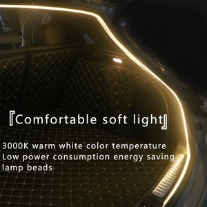 LED Neon para Tesla Model 3Y <span class=keywords><strong>2022</strong></span> 2023 2024 White Trunk Ambient Lighting 16,4 Flexible Impermeable LED Strip LightWhite Front - Product Image 5