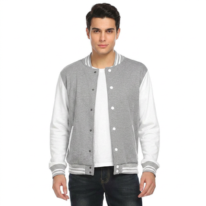 Blouson universitaire en laine brodé sur mesure pour homme, qualité supérieure, col montant, en polaire, style bomber, baseball, Letterman, hiver, logo OEM - Product Image 1