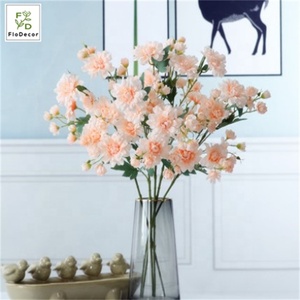 Hochwertige Seide künstliche Multi Köpfe Dahlie Blumen Pfirsich Farbe für Home Wedding Party Dekoration - Product Image 2