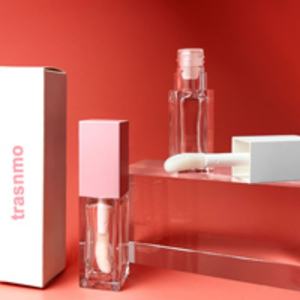 Tube de brillant à lèvres liquide recyclable avec applicateur coussiné surdimensionné, estampage à chaud, sérigraphie, tubes d'huile à lèvres à grande applicatrice - Product Image 4