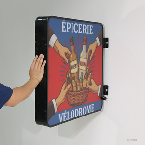 Factory Price Round Led Light Box Sign Custom Indoor Outdoor <b>Wall</b> <b>Logo</b> Lightbox for Business - Product Image 4