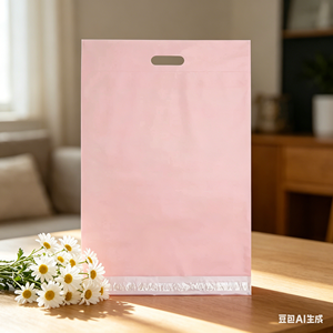 Sobres de polietileno a granel con asa integrada, impermeables y a prueba de manipulaciones, para ropa, calzado y textiles para el hogar, venta al por mayor. - Product Image 1