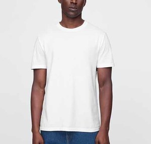Vente en gros de t-shirts à col rond en coton doux 50 coton 50 polyester pour hommes, t-shirt basique simple à manches courtes pour hommes 2025 - Product Image 3