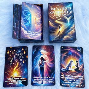 Baraja de Oráculos del Cielo Parlante de 54 <span class=keywords><strong>Cartas</strong></span> Personalizada al por Mayor, Mensajes de Guía Espiritual para Seres Queridos, Papel Ecológico a Todo Color - Product Image 1