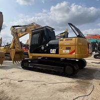 Excavatrice sur chenilles hydraulique CAT323D de 23 tonnes, excavatrice de construction moyenne, pièces d'origine CAT, bon état de fonctionnement, excavatrice d'occasion