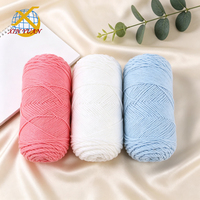 Fil de coton laitier 5 plis multicolore doux pour crochet et tricot, fil DIY pour sacs de poupées, vêtements de bébé, artisanat, vente en gros