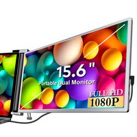 Monitor Portátil IPS de 15.6 Pulgadas, Full HD 1080P, Tipo C, Extensor de Pantalla para Laptop, para Negocios y Juegos