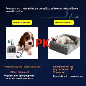 Lit pour animaux <span class=keywords><strong>de</strong></span> compagnie avec surveillance <span class=keywords><strong>de</strong></span> la santé par IA - Analyse par IA <span class=keywords><strong>de</strong></span> la fréquence cardiaque et du sommeil, mousse à mémoire <span class=keywords><strong>de</strong></span> forme, adapté aux chiens <span class=keywords><strong>de</strong></span> petite et moyenne taille - Product Image 4