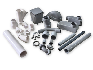 Support de tuyau en PVC CUL, support de conduit en plastique rigide avec clips en U, pinces pour tuyaux de 1/2 po à 3 po, taille de filetage de 1/2 po, usage domestique - Product Image 5