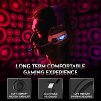 Entrepôt d'outre-mer Onikuma K5 Logo personnalisé Casque de jeu RVB Casque de jeu professionnel à réduction de bruit avec microphone