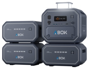 สถานีไฟฟ้าพกพา ABOK US EU รุ่น Local Stock 2500W LiFePO4 ความจุ 2160Wh พร้อมระบบชาร์จเร็วแบบ Dual MPPT สำหรับสำรองไฟบ้าน - Product Image 1