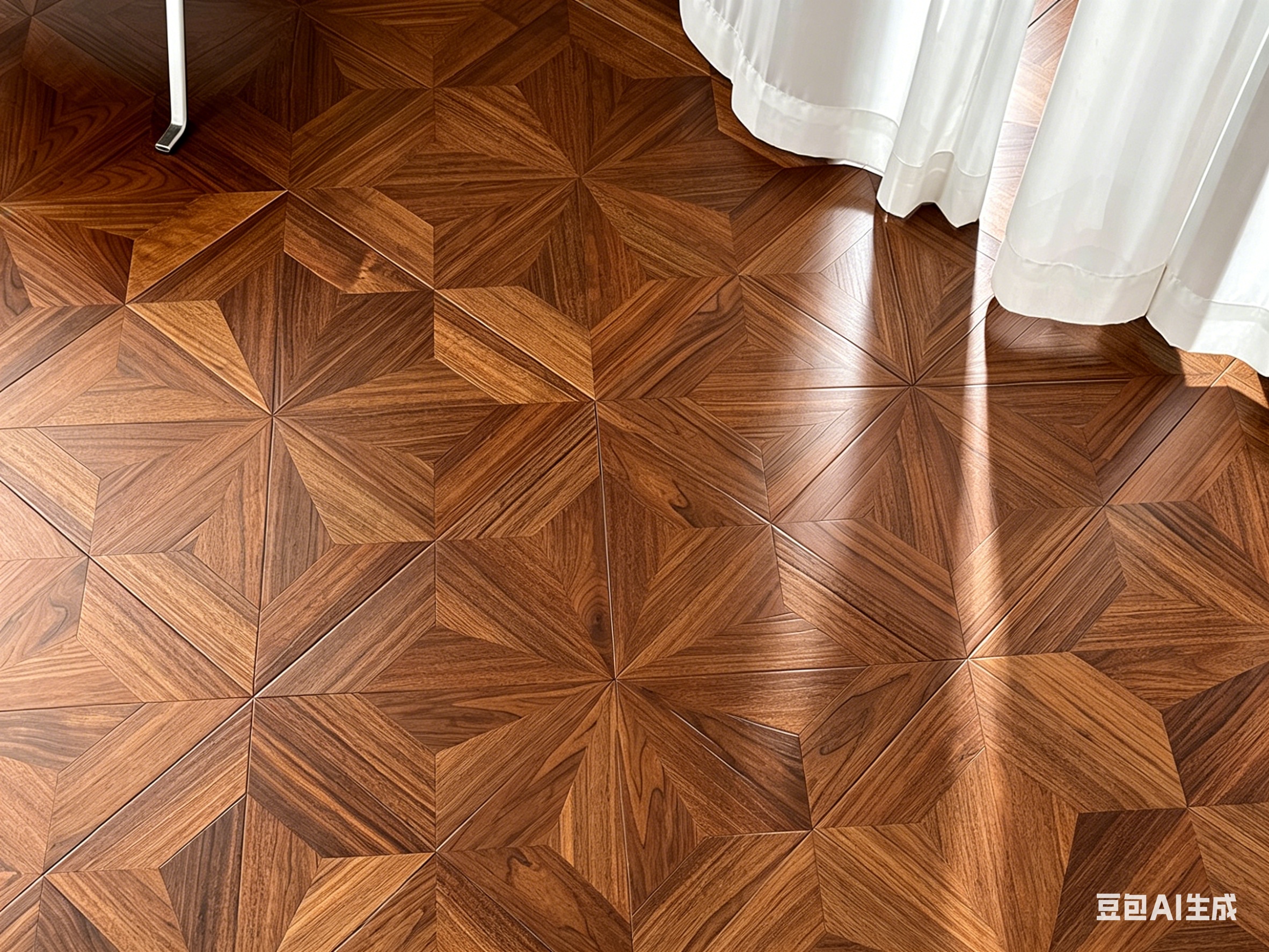 Piso de parquet multicapa de nogal negro