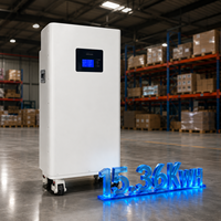 Batterie au lithium-ion avec garantie de 10 ans, 15 kWh, onduleur, 51,2 V, 200 Ah, 300 Ah, batteries solaires verticales au lithium Lifepo4