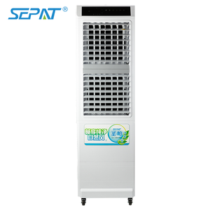 Body Plastic 230v <b>Ac</b> 24v Rechargeable Battery Solar Power Portable Mobile Water Evaporative Air <b>Cooler</b> Conditioner for House - Product Image 2