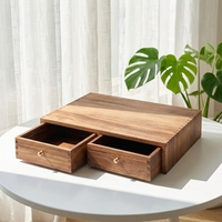 Organisateur de dosettes de café en bois d'acacia, tiroir de rangement pour thé, support pour Nespresso, comptoir de cuisine, station de café