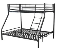 Lit superposé moderne en acier inoxydable avec tiroirs en fer, design king-size pour étudiants, bébés/enfants Hengli HL-XP548