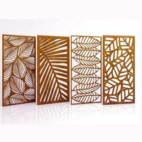 Panneau Mashrabia en aluminium sculpté CNC moderne, façade métallique décorative découpée au laser pour la décoration intérieure et extérieure d'hôtels (vente en gros)