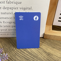 CR80 plastik programlanabilir NFC dokunun sosyal medya kartları yapış sohbet Instagram Facebook WhatsApp NFC kartvizit
