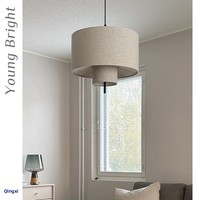 Lustre en tissu LED de style Wabi-Sabi nordique, design français vintage, nouvelle collection du Danemark, pour installation en projet