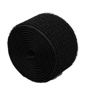 Bande auto-agrippante personnalisée de haute qualité, 38 mm, en nylon noir, auto-adhésive, avec boucles et crochets sur le même côté - Product Image 2