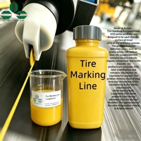 Agent chimique liquide auxiliaire, peinture jaune pour bandes d'identification de pneus, directement de l'usine chinoise