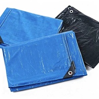 Bâche en PE non tissé robuste, enduite de PE, résistante à l'eau, toile plastique imperméable