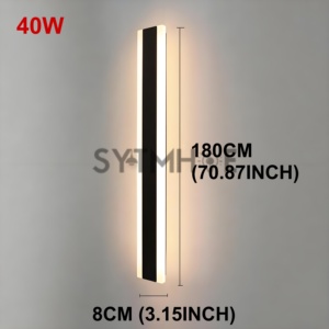 Linterna de <span class=keywords><strong>pared</strong></span> Exterior 40 60 80 100 120 150 180 200 240CM Lámparas de <span class=keywords><strong>pared</strong></span> exteriores grandes Ip65 Impermeable AC 85-265V Luz de porche moderna - Product Image 5