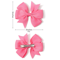 Pince à cheveux 3 pouces en ruban gros-grain solide, 89 couleurs, accessoires pour enfants
