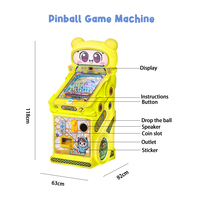 Machine de flipper électronique à monnayeur, mini borne d'arcade pour enfants et adultes