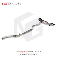 ING SUS304 Système d'échappement à soupapes pour Range Rover Sport L461 3.0T PT306 2024 |   Échappement 360PS/400PS avec bouclier thermique – Vente en gros