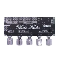 ZK-PRO1 Papan Tone Preamplifier HiFi dengan Modul Kontrol Volume Bass Treble Output Stereo & Subwoofer Op-Amps JRC2068