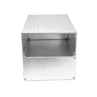 Kotak Sambungan Logam Aluminium Ekstrusi Listrik, Housing Elektronik PCB, Enclosure Aluminium dengan sistem pendingin heatsink