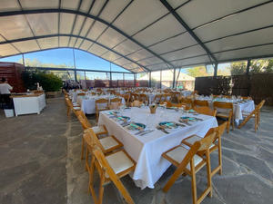 Grande Tente <span class=keywords><strong>de</strong></span> Luxe en Aluminium Blanc en Forme <span class=keywords><strong>de</strong></span> A pour Fêtes, Mariages et Événements <span class=keywords><strong>de</strong></span> 200, 300 ou 500 Personnes en Extérieur - Product Image 2