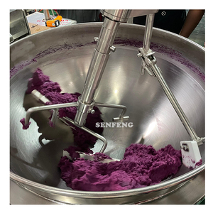 Nồi trộn có vỏ cách nhiệt, làm nóng bằng cảm ứng điện, có chứng nhận CE, dùng để nấu mứt Ube, tương Ube, với máy khuấy. - Product Image 1